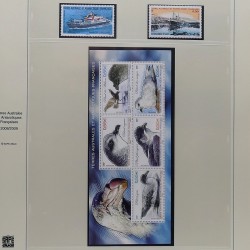 Collection timbres T.A.A.F. 2001-2014 neufs en un album.