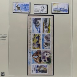 Collection timbres T.A.A.F. 2001-2014 neufs en un album.