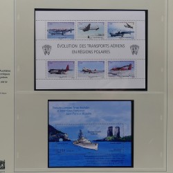 Collection timbres T.A.A.F. 2001-2014 neufs en un album.