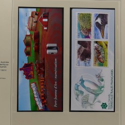 Collection timbres T.A.A.F. 2001-2014 neufs en un album.