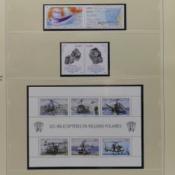 Collection timbres T.A.A.F. 2001-2014 neufs en un album.