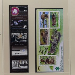 Collection timbres T.A.A.F. 2001-2014 neufs en un album.