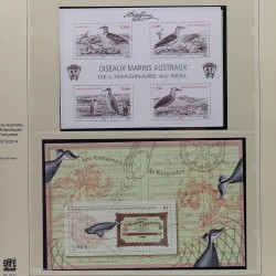 Collection timbres T.A.A.F. 2001-2014 neufs en un album.