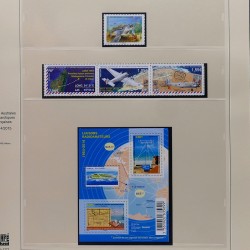 Collection timbres T.A.A.F. 2001-2014 neufs en un album.