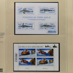 Collection timbres T.A.A.F. 2001-2014 neufs en un album.