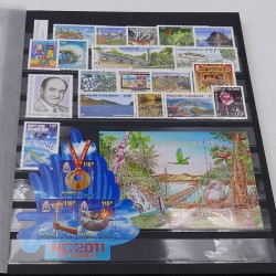 Collection timbres de Nouvelle Calédonie 1995-2019 neufs en un album.