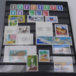 Collection timbres de Mayotte 1997-2008 neufs** en un album.