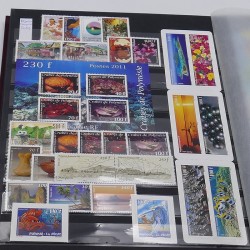 Collection timbres de Polynésie Française 1995-2020 neufs** en un album.