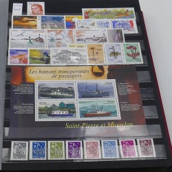 Collection timbres de Saint Pierre et Miquelon 1986-2020 neufs** en un album.