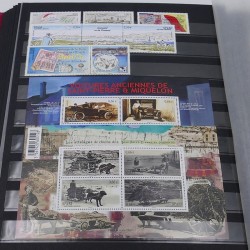 Collection timbres de Saint Pierre et Miquelon 1986-2020 neufs** en un album.