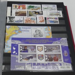 Collection timbres de Saint Pierre et Miquelon 1986-2020 neufs** en un album.