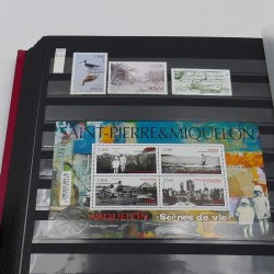 Collection timbres de Saint Pierre et Miquelon 1986-2020 neufs** en un album.
