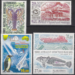 T.A.A.F. timbres poste aérienne N°141-145 neufs**.
