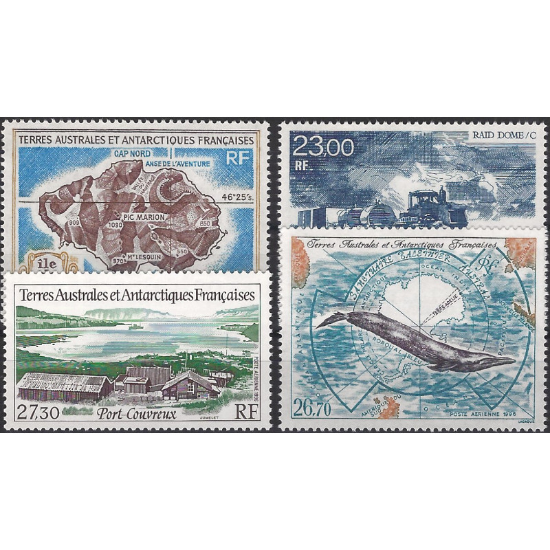 T.A.A.F. timbres poste aérienne N°137-140 neufs**.