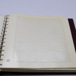 Reliure Safe garnie de 40 feuilles neutres pour philatéliste.