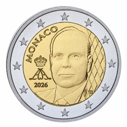 2 euros Monaco 2026 nouvelle face nationale - Albert II.