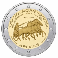 2 euros commémorative Portugal 2026 - Calouste Gulbenkian en coffret BE.