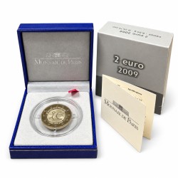 2 euros commémorative France 2009 - UEM en coffret BE.