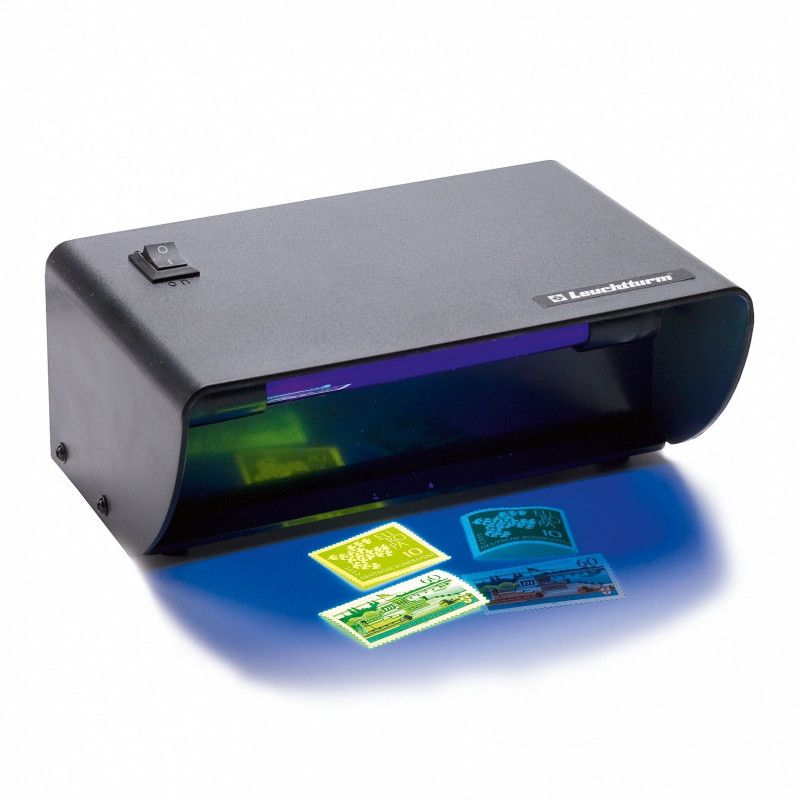 Lampe UV de bureau pour contrôler timbres, billets.