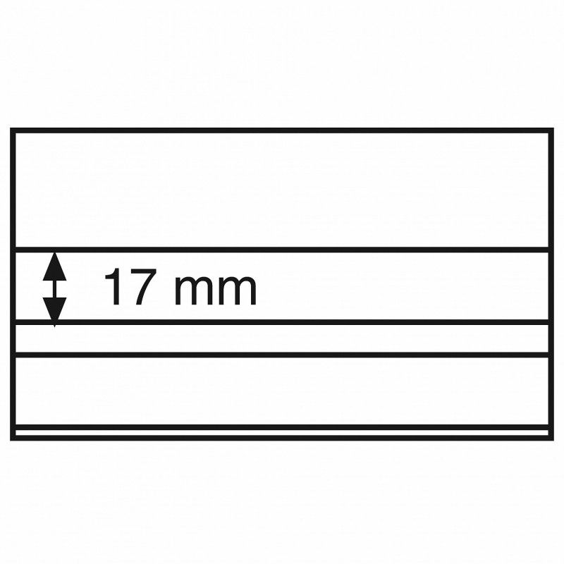 Cartes de classement à 2 bandes pour timbres, 148 x 85 mm.