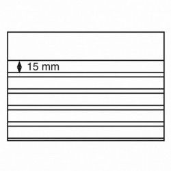 Cartes de classement à 5 bandes pour timbres, 210 x 148 mm.