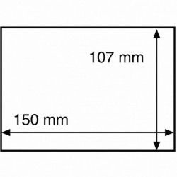 Pochettes de protection pour cartes postales modernes 150 x 107mm.