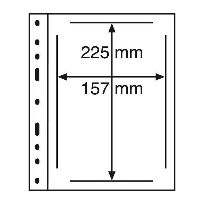 Recharges transparentes Optima pour notice premier jour.