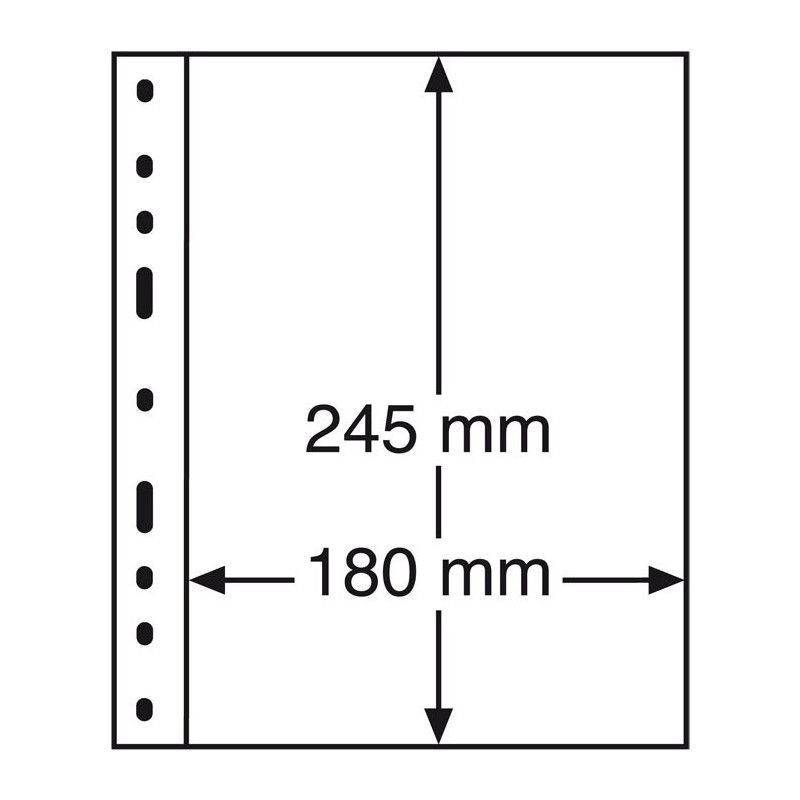 Recharges transparentes Optima à 1 compartiment pour blocs, billets.