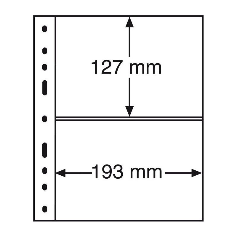 Recharges noires Optima XL à 2 bandes pour enveloppes, lettres.