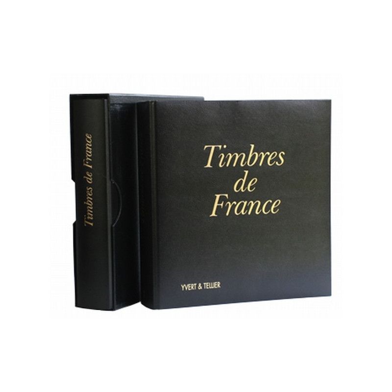 Album à anneaux Futura France Yvert et Tellier avec étui de protection.