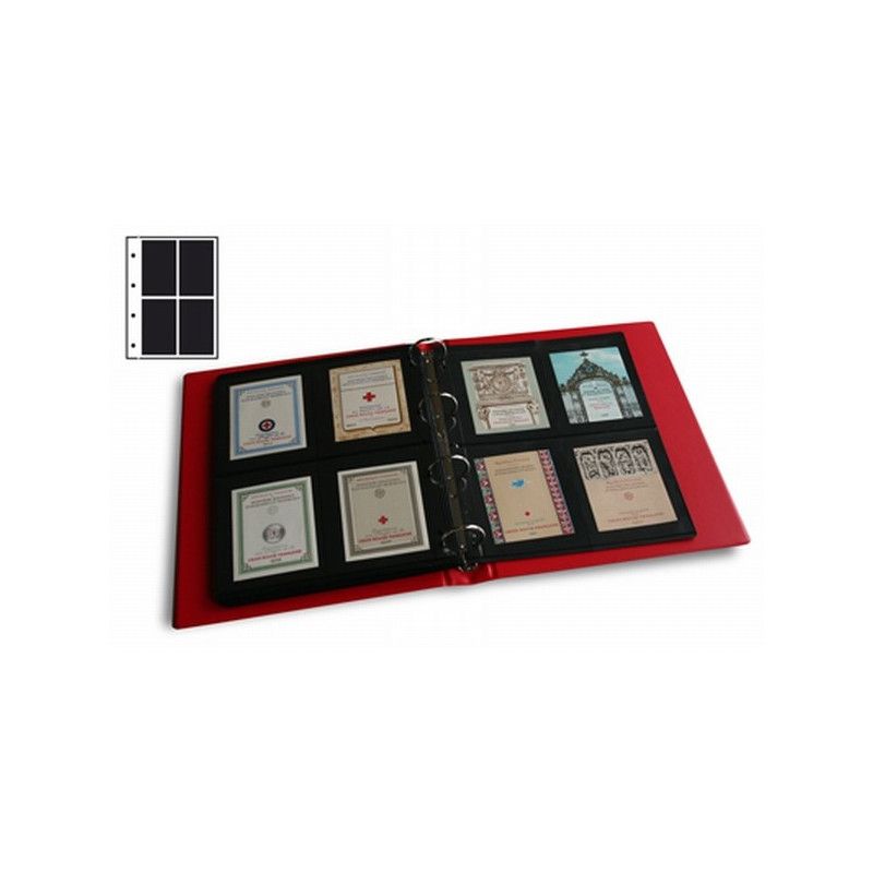 Recharges Initia à 4 poches pour carnets, blocs de timbres.