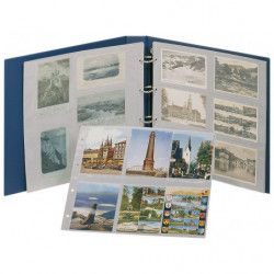 Feuilles XL 12 cartes postales pour albums grands formats Lindner.