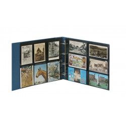 Feuilles XL 12 cartes postales pour albums grands formats Lindner.