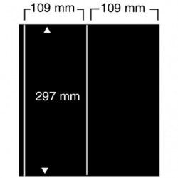 Feuilles noires compact A4  Safe  à 2 bandes verticales pour carnets.