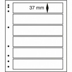 Feuilles neutres Moc à 6 bandes pour timbres-poste.