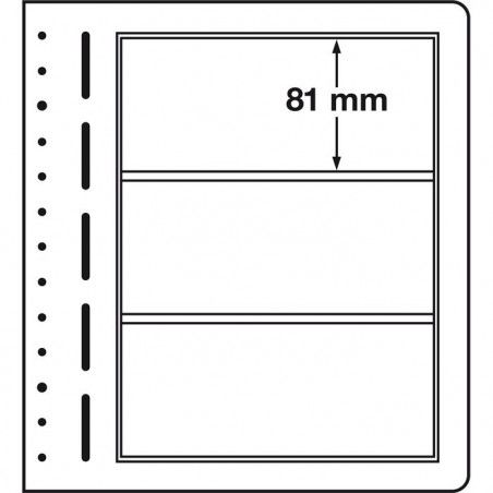 Feuilles Neutres LEUCHTTURM LB - 1 Compartiment, Pour Classeur ETB - 270x297 Mm