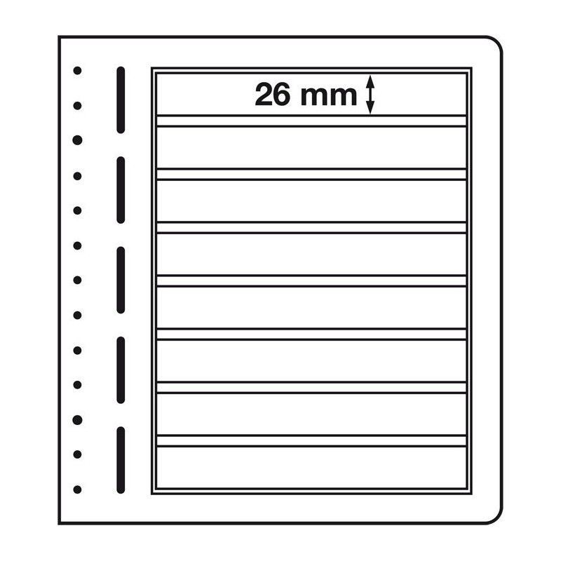 Feuilles neutres LB Leuchtturm à 8 compartiments.