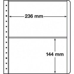 Feuilles neutres LB Leuchtturm à 2 compartiments 236 x 144 mm.