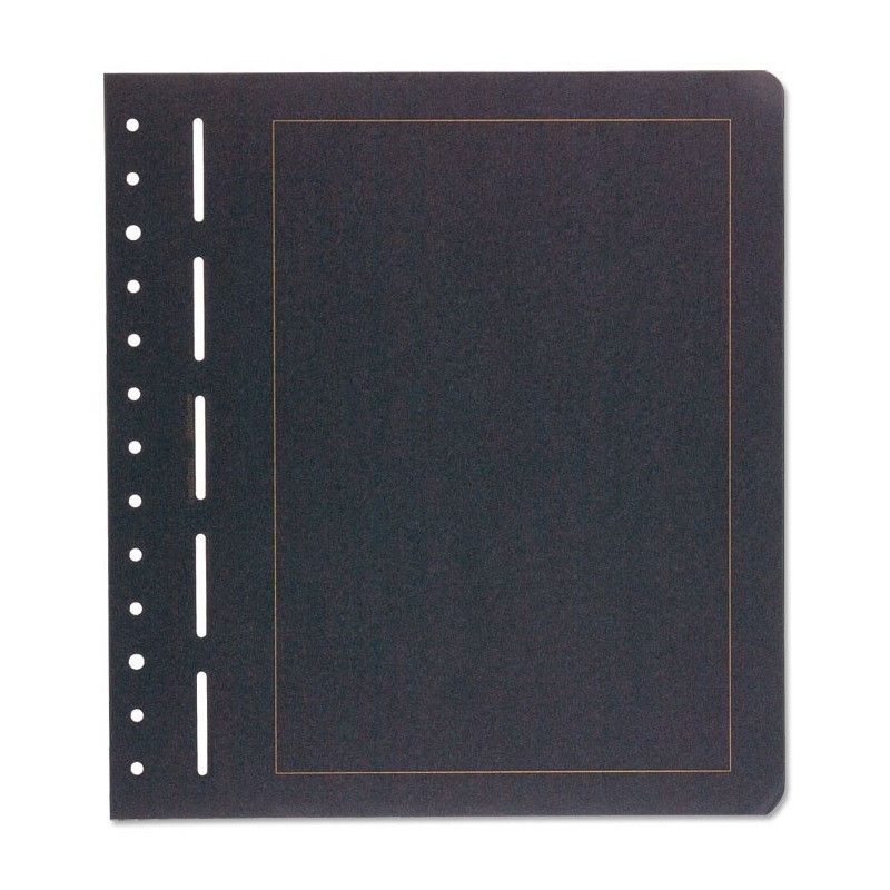 Feuilles neutres en carton noir liséré or BL S Leuchtturm.