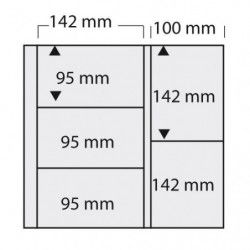 Feuilles blanches mixtes SAFE 6023 pour 10 cartes postales anciennes.