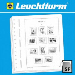 Feuilles neutres Leuchtturm à 1 case pour carnets Croix Rouge Française.