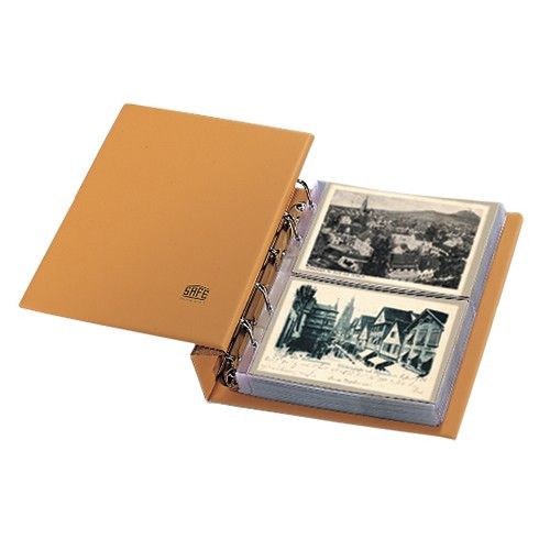 SAFE-ID Album Luxe Pour 240 Cartes Postales Modernes – Reliure Ouatinée – 20 Feilles Sans Acide – Format 392x350 Mm