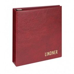 Reliure luxe Uniplate Lindner bordeaux.