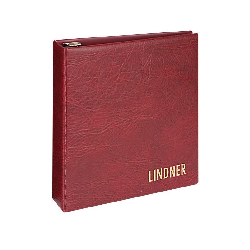 Reliure luxe Uniplate Lindner bordeaux.