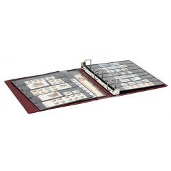 Reliure luxe Uniplate Lindner bordeaux.