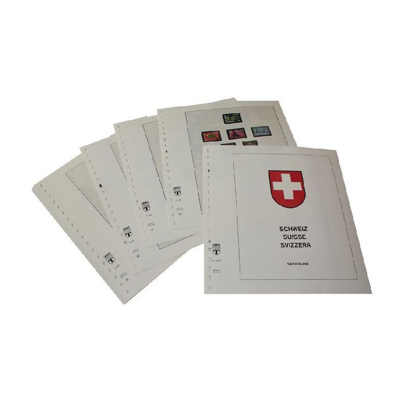 Feuilles préimprimées Lindner-T Suisse 1976-1984.