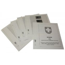 Feuilles préimprimées Lindner-T Suisse carnets "Pro Patria" 1979-2014.