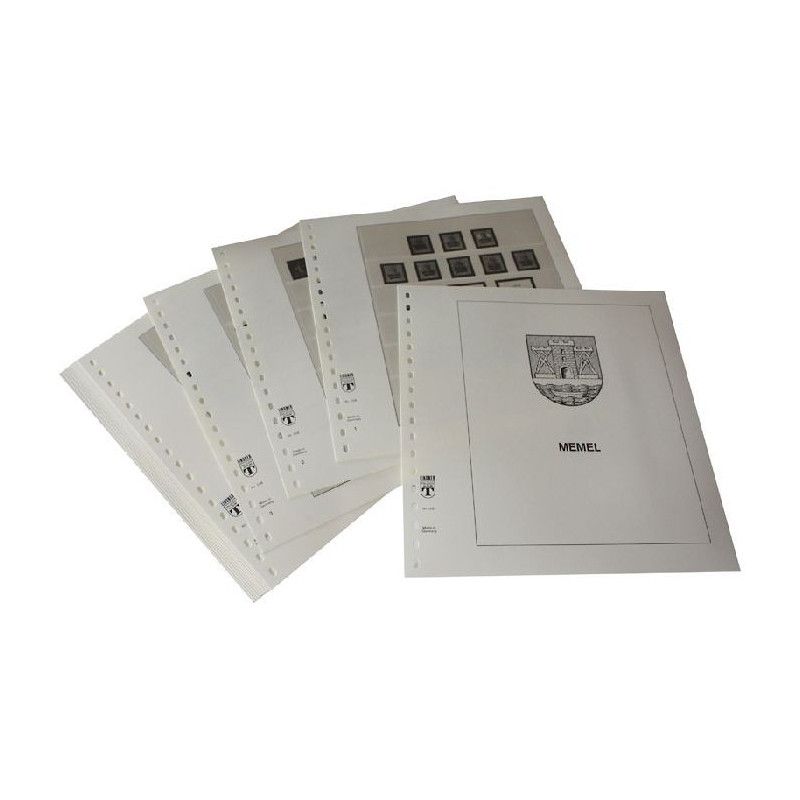 Feuilles préimprimées Lindner-T Memel 1920-1939.