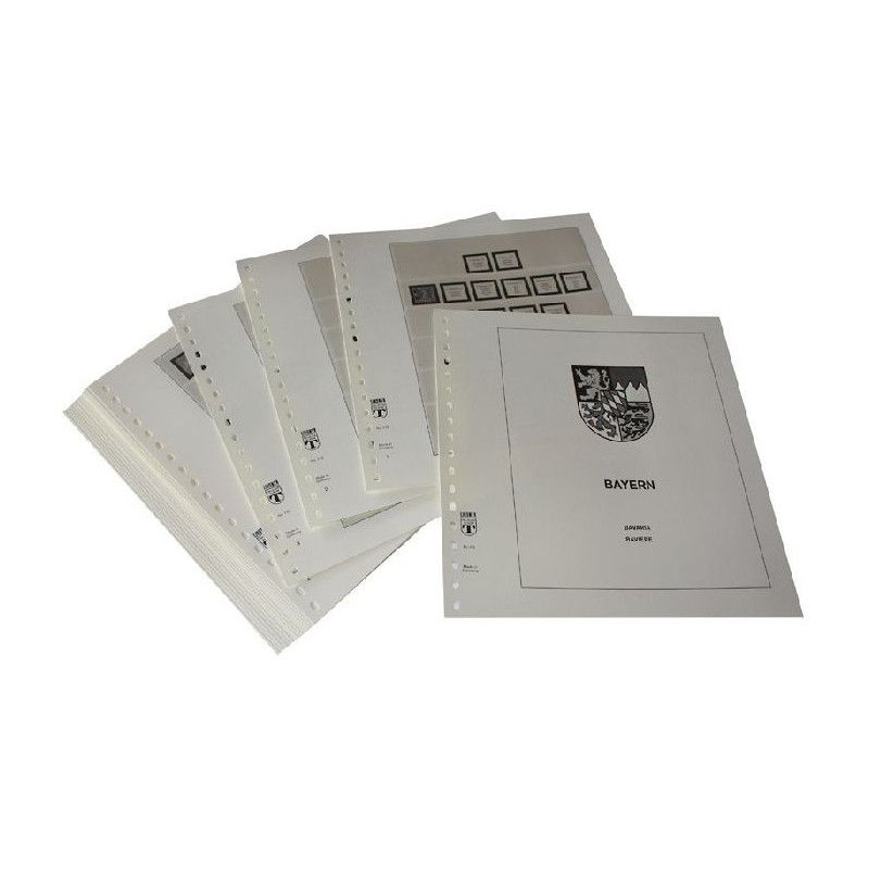 Feuilles préimprimées Lindner-T Bavière 1849-1920.