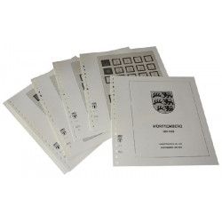 Feuilles préimprimées Lindner-T Wurtemberg 1851-1923.